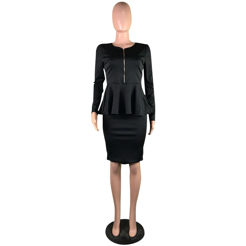 Outfits for Women Two Piece Set Long Sleeve Zipper Shirt with Ruched and Bodycon Skirt Sets Office Ladies Wholesale Dropshipping
Outfits for Women Two Piece Set Long Sleeve Zipper Shirt with Ruched and Bodycon Skirt Sets Office Ladies Wholesale Dropshipping