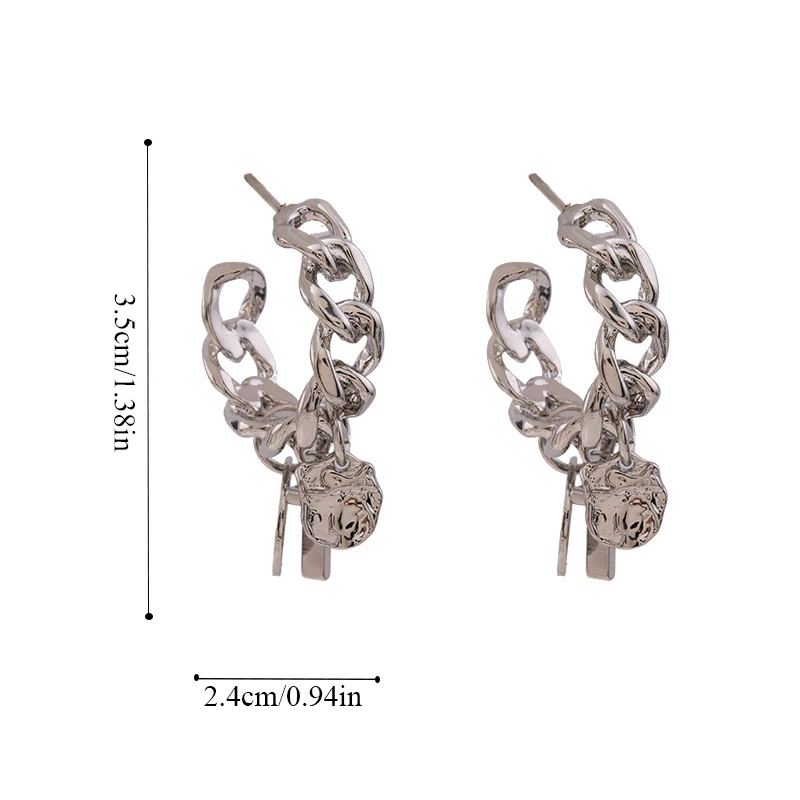 Women Girls Fashion Ear Studs Chain Punk Creative Cross Hoop Earrings Retro Round Lovely Earring Vintage Tassel Earrings
Women Girls Fashion Ear Studs Chain Punk Creative Cross Hoop Earrings Retro Round Lovely Earring Vintage Tassel Earrings