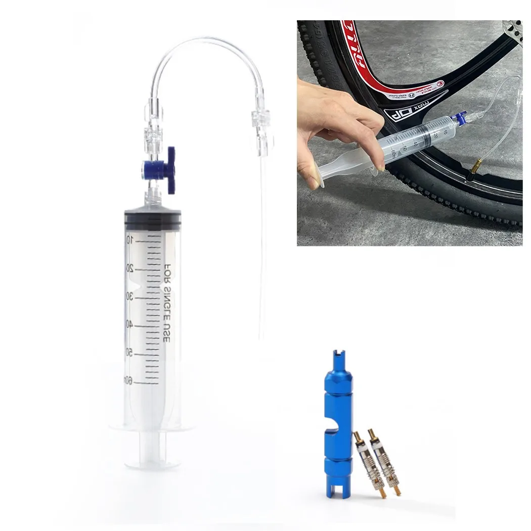 60ml Tubeless Sealant Injector MTB Road Bike Tyre Repair Fluid Injection Tool Kit Tire Filling Syringe Tool For French Nozzle
60ml Tubeless Sealant Injector MTB Road Bike Tyre Repair Fluid Injection Tool Kit Tire Filling Syringe Tool For French Nozzle