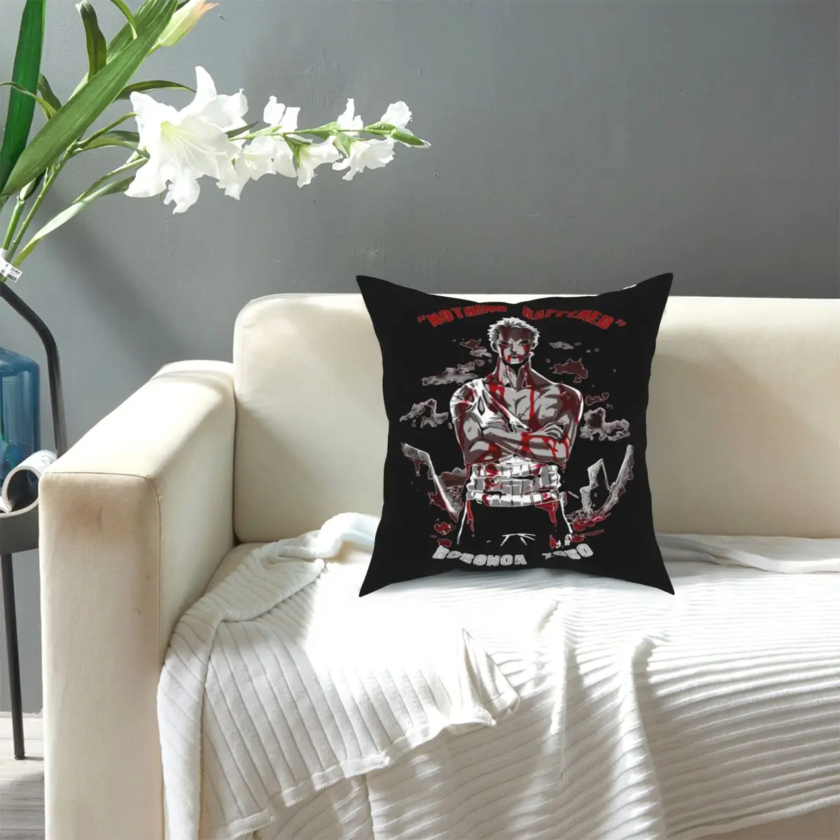 One Piece Zoro Pillowcase Printed Fabric Cushion Cover Decorative Anime Pillow Case Cover Seat Square 40*40cm 
One Piece Zoro Pillowcase Printed Fabric Cushion Cover Decorative Anime Pillow Case Cover Seat Square 40*40cm