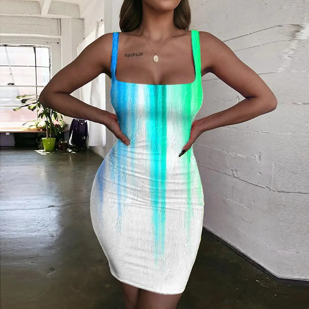 Giyu Colorful Dress Women Pigment Halter Sleeveless Art Ladies Dresses Harajuku Sundress Womens Clothing Summer Vintage Beach 
Giyu Colorful Dress Women Pigment Halter Sleeveless Art Ladies Dresses Harajuku Sundress Womens Clothing Summer Vintage Beach