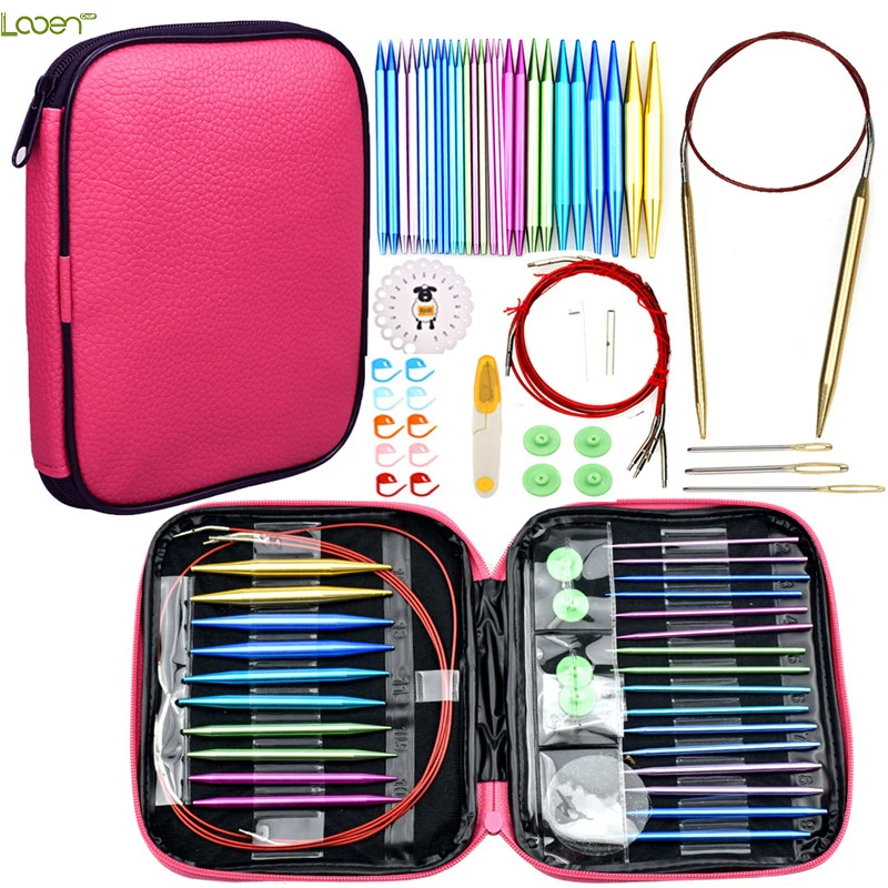 Looen Circular Knitting Needles Set 26pcs Interchangeable Crochet Needles for Knitting Yarn Knitting Accessories Kit for Women
Looen Circular Knitting Needles Set 26pcs Interchangeable Crochet Needles for Knitting Yarn Knitting Accessories Kit for Women