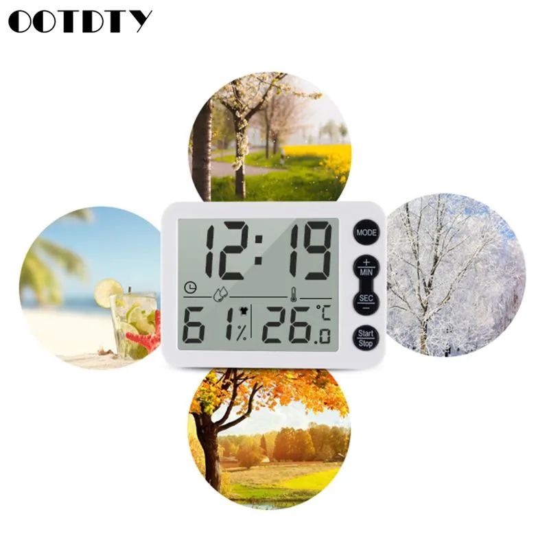 1pc Multifunction Indoor Digital Thermometer Hygrometer Alarm Clock Large LCD Screen
1pc Multifunction Indoor Digital Thermometer Hygrometer Alarm Clock Large LCD Screen