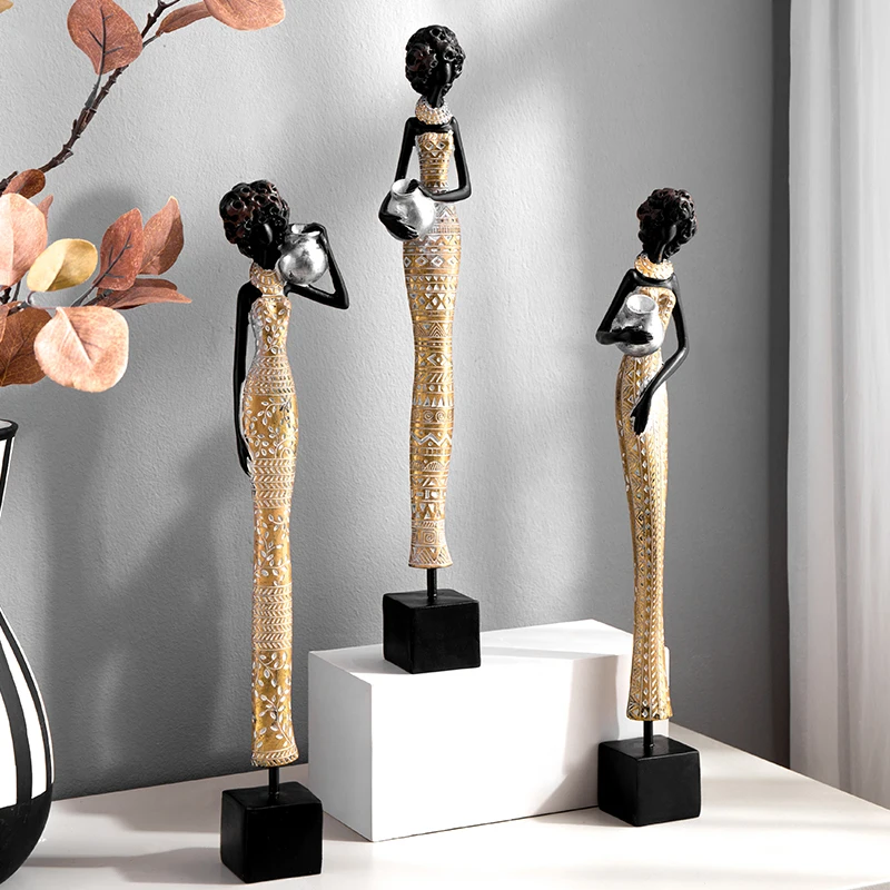 Retro abstract black African sculpture statue home decoration gift living room officehandicraft statue character ornament
Retro abstract black African sculpture statue home decoration gift living room officehandicraft statue character ornament