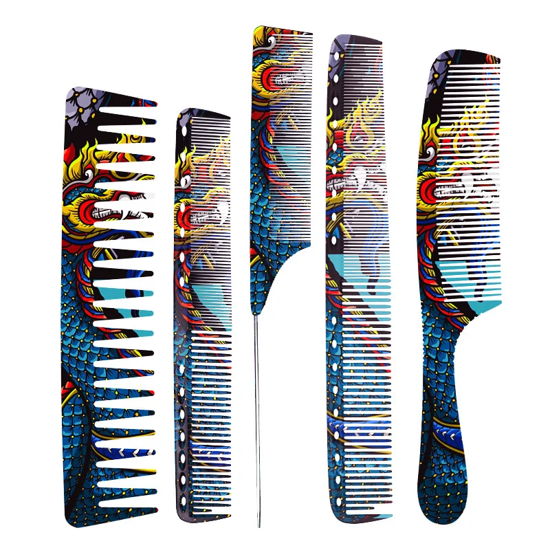 Fashion Design Blue Dragon Pattern Salon Hairdressing Comb Fashion Style Professional Haircutting Comb
Fashion Design Blue Dragon Pattern Salon Hairdressing Comb Fashion Style Professional Haircutting Comb