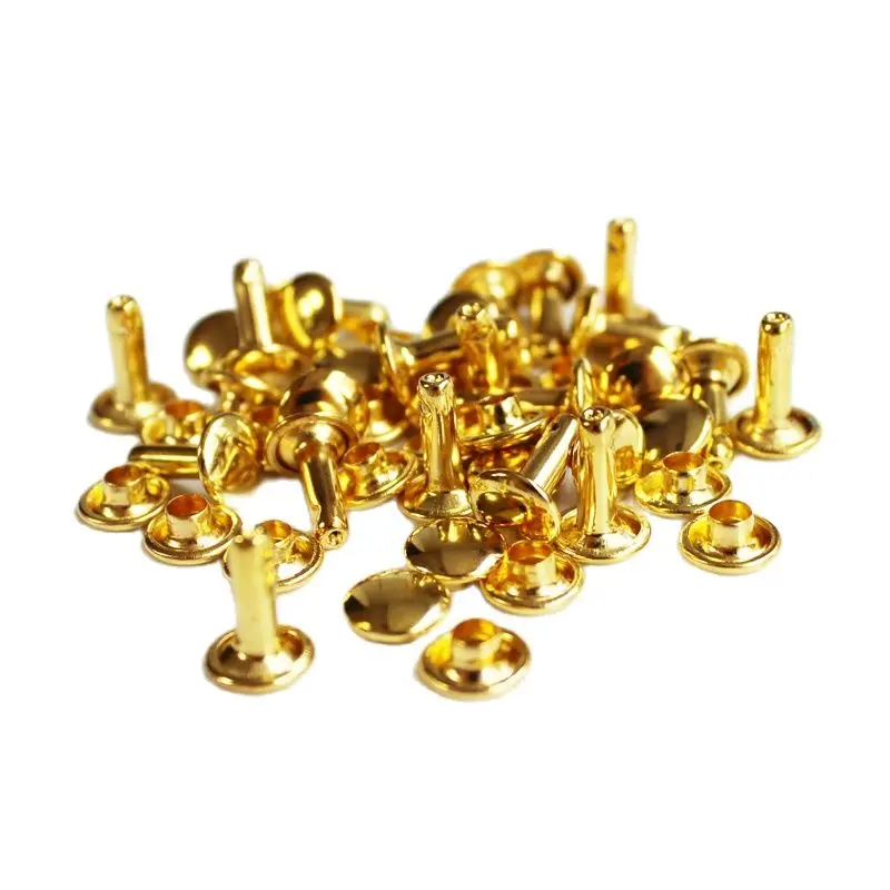 Golden Metal Double Cap Rivets Studs Round Rivet for Leather Craft Bag Belt Clothing Garment Shoes Pet Collar Decor
Golden Metal Double Cap Rivets Studs Round Rivet for Leather Craft Bag Belt Clothing Garment Shoes Pet Collar Decor