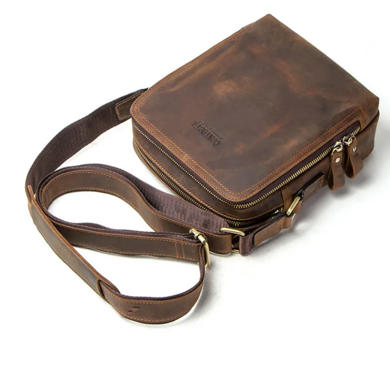 2021 Men's Genuine Leather Business Shoulder Bag Vintage Crossbody Sling Bag For Men Messenger Work Bags For Ipad Cell Phone
2021 Men's Genuine Leather Business Shoulder Bag Vintage Crossbody Sling Bag For Men Messenger Work Bags For Ipad Cell Phone