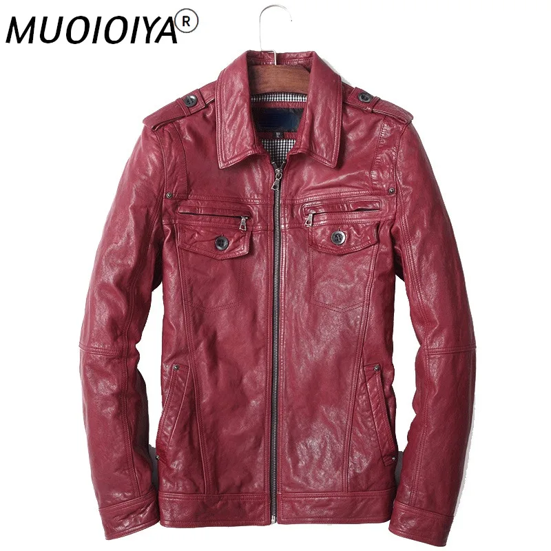 Autumn 100% Genuine Sheepskin Leather Jackets Male Biker Jacket for Men Black Thin Korean Clothes Casaco Masculino Gmm39
Autumn 100% Genuine Sheepskin Leather Jackets Male Biker Jacket for Men Black Thin Korean Clothes Casaco Masculino Gmm39