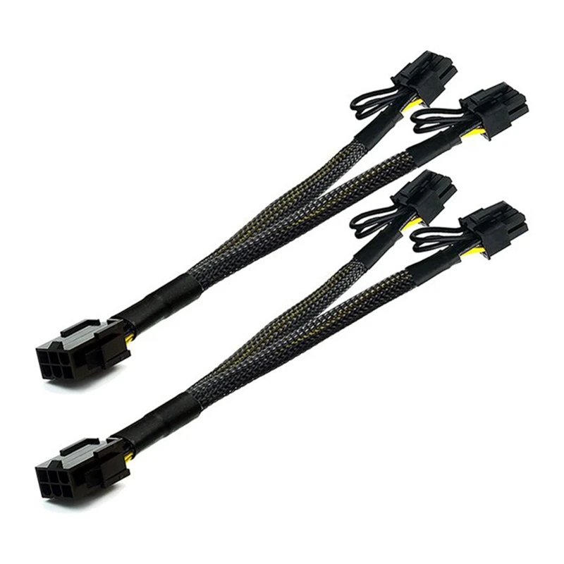 5PCS PCI-E 6-Pin to Dual PCIe 8 Pin (6+2) Graphics Card Power Cable PCI Express 6Pin to Dual 8Pin Sleeved Power Cable 
5PCS PCI-E 6-Pin to Dual PCIe 8 Pin (6+2) Graphics Card Power Cable PCI Express 6Pin to Dual 8Pin Sleeved Power Cable