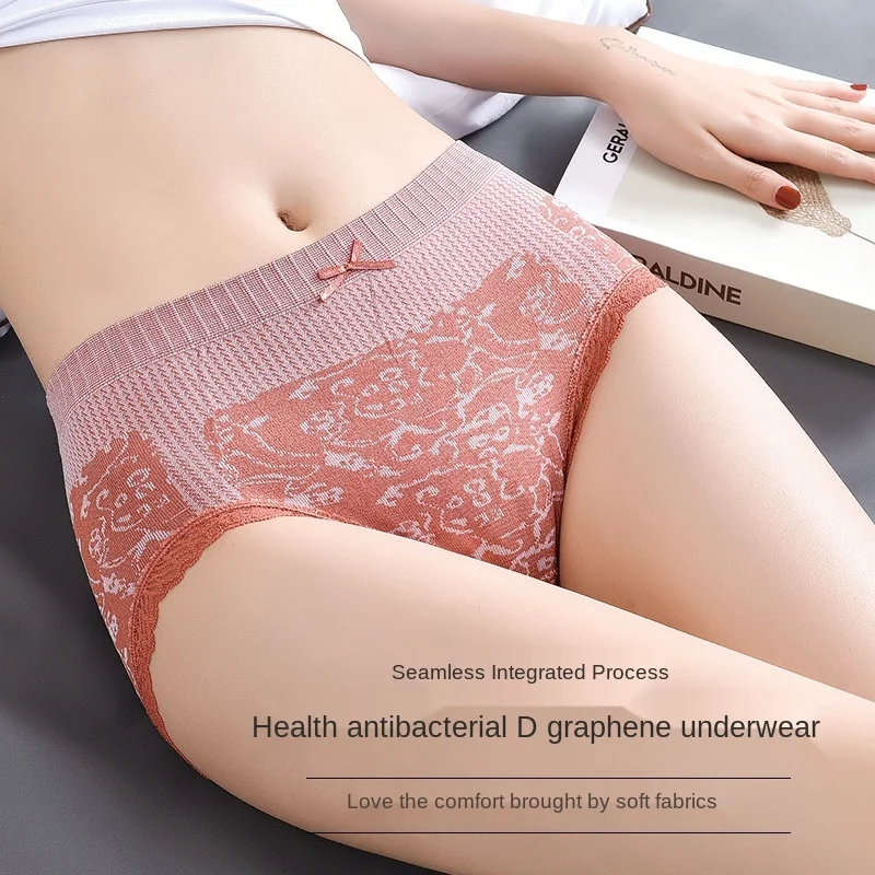 New Japanese Style Large Size Underwear Women 's Mid-Waist Graphene Pure Cotton Antibacterial Sexy Lace Women 's Beauty Breifs 
New Japanese Style Large Size Underwear Women 's Mid-Waist Graphene Pure Cotton Antibacterial Sexy Lace Women 's Beauty Breifs