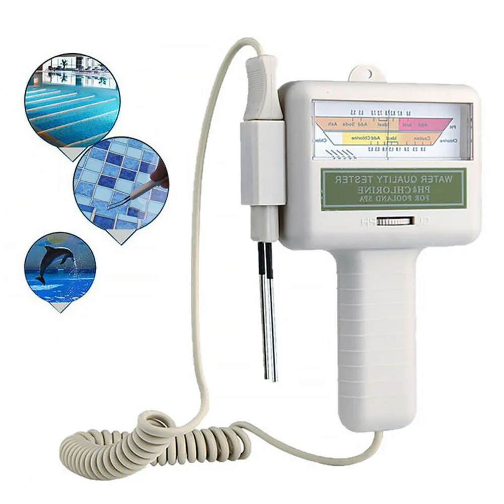 Portable Measure Water Quality PH CL2 Chlorine Tester Level Meter PH Tester for Swimming Pool Spa Aquarium
Portable Measure Water Quality PH CL2 Chlorine Tester Level Meter PH Tester for Swimming Pool Spa Aquarium