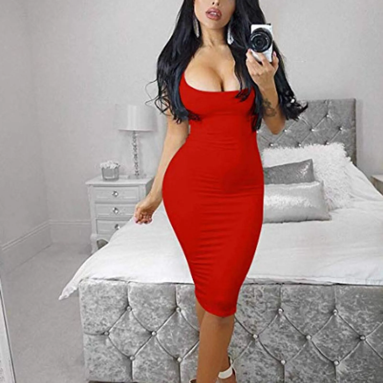 Women Fashion Casual Slim Fit Solid Color Hip Work Skirt Sleeveless Vest Summer Dress Vestido De Mujer Robe Femme Платье 2021
Women Fashion Casual Slim Fit Solid Color Hip Work Skirt Sleeveless Vest Summer Dress Vestido De Mujer Robe Femme Платье 2021