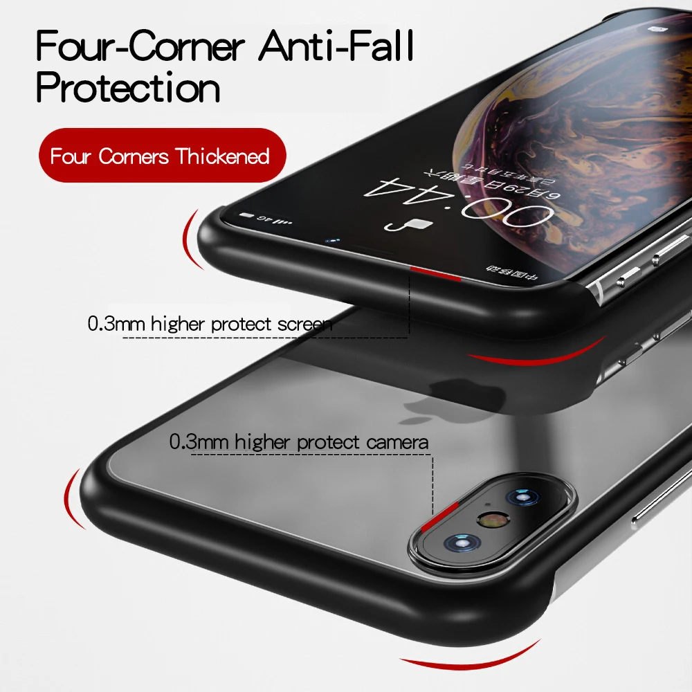 SMORSS Ультратонкий чехол для телефона без полей iPhone X XS Max 11 pro прозрачный