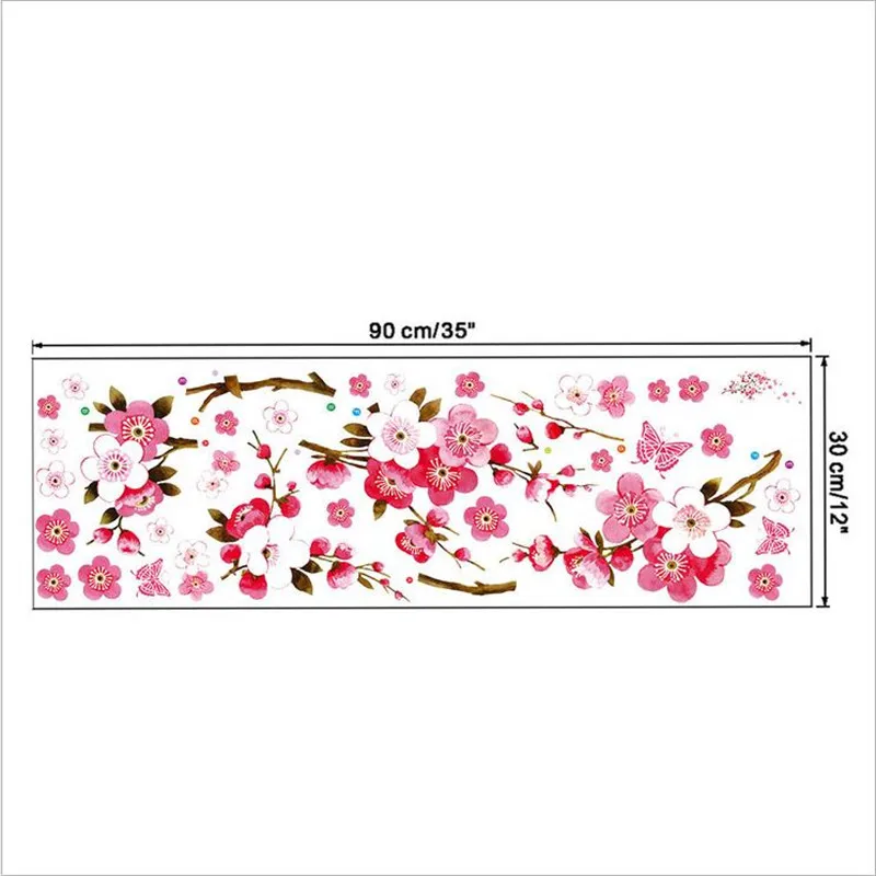 1PCS Flower Butterfly Plum Blossom Peach Wall Sticker For Children's Room Living Room Bedroom Decoration 30*90CM
1PCS Flower Butterfly Plum Blossom Peach Wall Sticker For Children's Room Living Room Bedroom Decoration 30*90CM