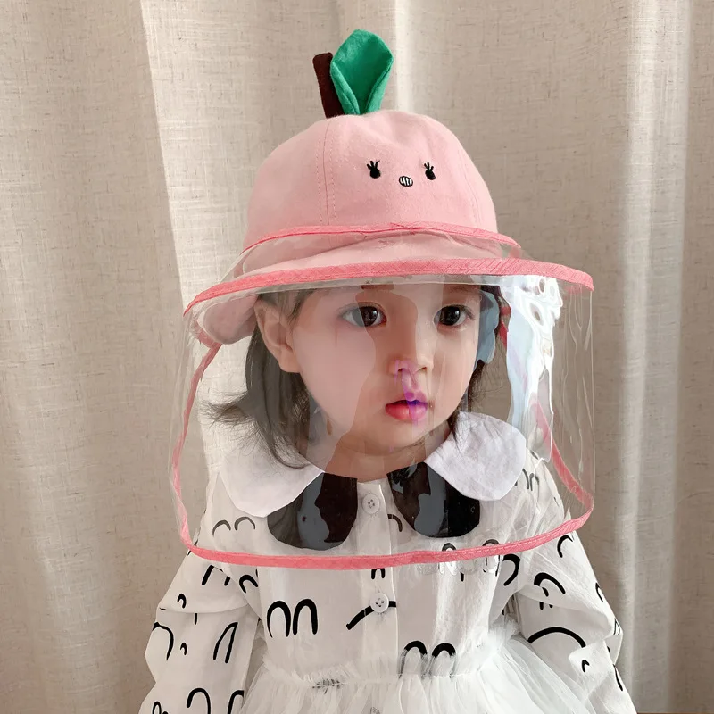 Детская стандартная шляпа головные уборы съемная маска защита от слюны