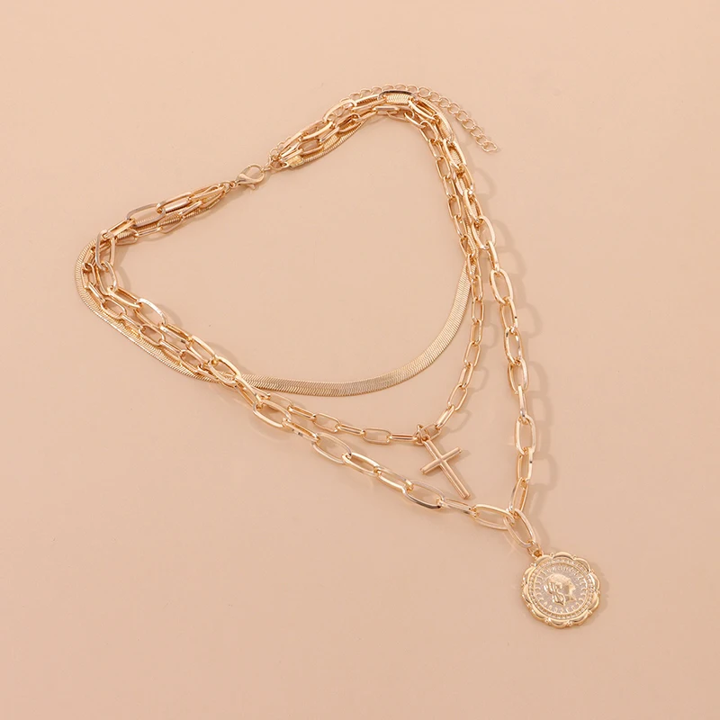 Multilayer retro pav coin portrait grunge women's gothic chain jewelry crystal pearl necklace jewelry wholesale gift 2021 new
Multilayer retro pav coin portrait grunge women's gothic chain jewelry crystal pearl necklace jewelry wholesale gift 2021 new