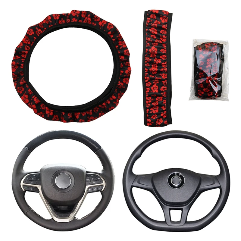 Universal Cute Flower Print Steering Wheel Cover Car Interior Decoration Without Inner Ring Elastic Steering Covers for Women
Universal Cute Flower Print Steering Wheel Cover Car Interior Decoration Without Inner Ring Elastic Steering Covers for Women