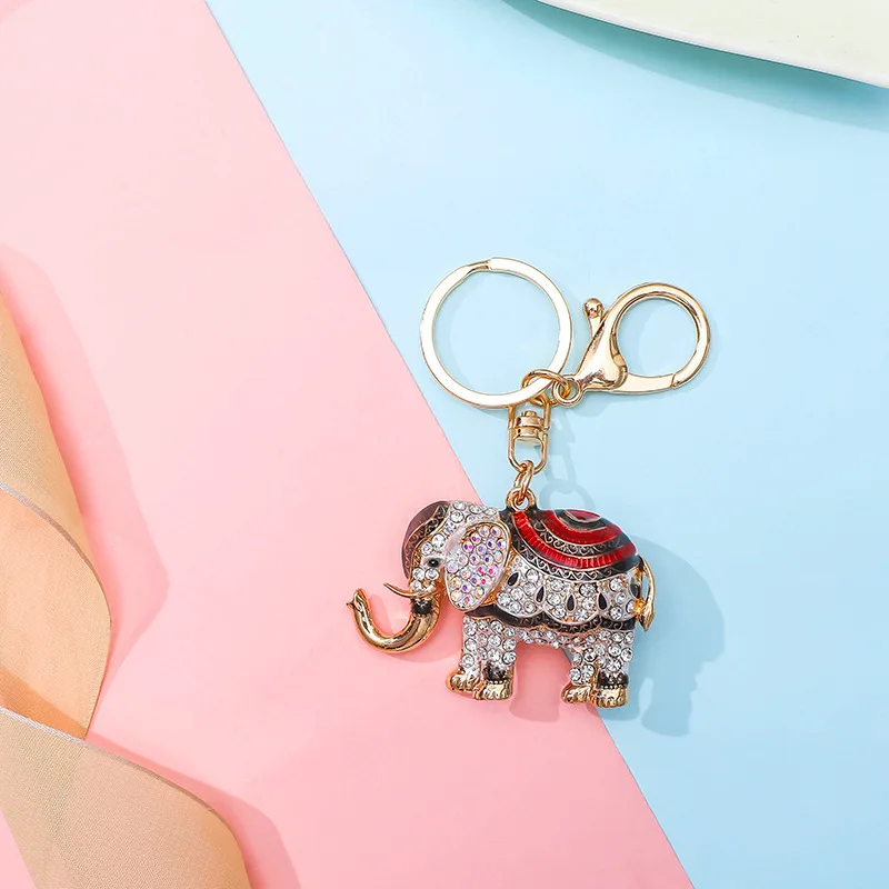 Novelty Thai Elephant Diamond Alloy Keychain Pendant Creative Small Gift Pendant Keychain Charms Key Chains for Women Key Chain
Novelty Thai Elephant Diamond Alloy Keychain Pendant Creative Small Gift Pendant Keychain Charms Key Chains for Women Key Chain