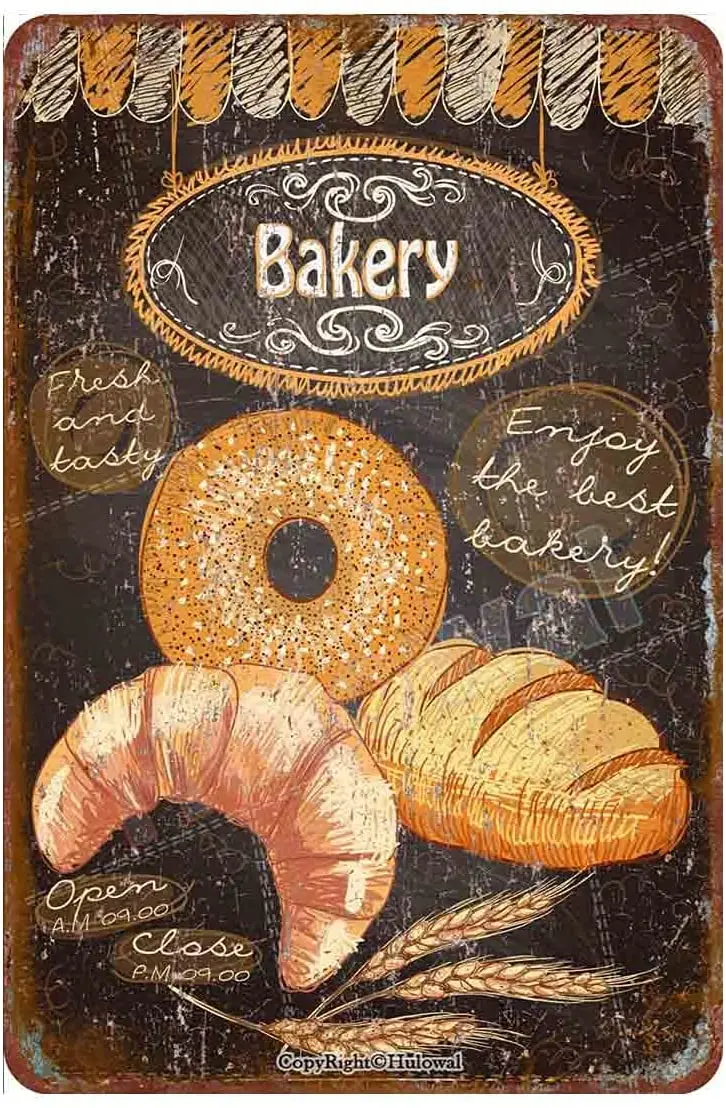 Bakery Tin Sign Iron Painting Wall Vintage Decoration Metal Poster Warning Group Slogan Art Gift for Home Garden Living Room
Bakery Tin Sign Iron Painting Wall Vintage Decoration Metal Poster Warning Group Slogan Art Gift for Home Garden Living Room