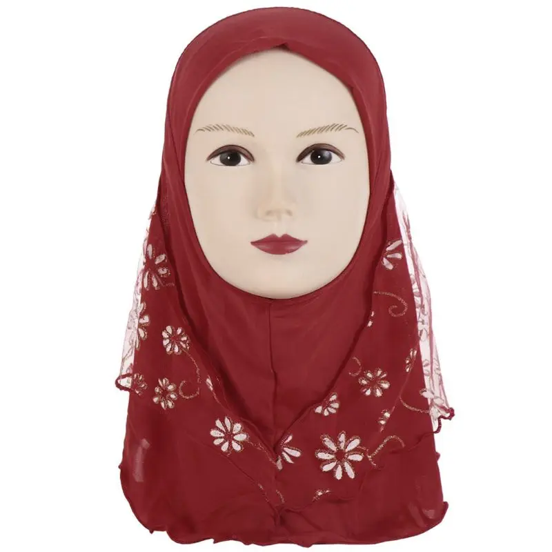 Children Kids Muslim Small Girl Hijab With Lace Flower Pattern Islamic Scarf Shawls Stretch 56cm 7-11 Years Old A29 21 Dropship
Children Kids Muslim Small Girl Hijab With Lace Flower Pattern Islamic Scarf Shawls Stretch 56cm 7-11 Years Old A29 21 Dropship