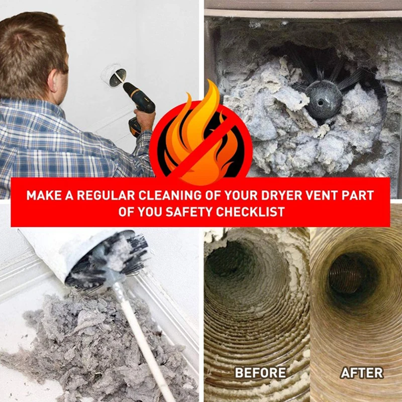 Deal Dryer Vent Cleaning Brush Duct Brush Cleaner Kit, Fireplace Chimney Brushes Lint Remover
Deal Dryer Vent Cleaning Brush Duct Brush Cleaner Kit, Fireplace Chimney Brushes Lint Remover