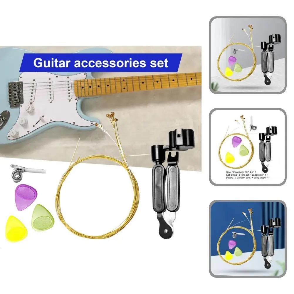 Versatile Guitar Accessory Kits Wear-Resistant Compact Guitar Supplies Kits Guitar String Tools 1 Set
Versatile Guitar Accessory Kits Wear-Resistant Compact Guitar Supplies Kits Guitar String Tools 1 Set