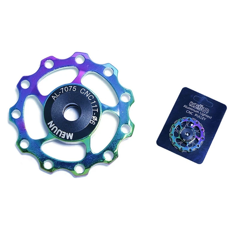 11T 13T MTB Aluminum Alloy Bearing Guide Pulley Bike Rear Derailleur Wheel Parts 
11T 13T MTB Aluminum Alloy Bearing Guide Pulley Bike Rear Derailleur Wheel Parts
