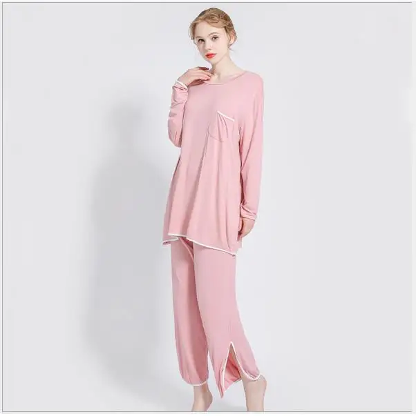 Nightie Women Two Pieces Set Autumn Long Sleeve Modal Soft Home Suit Women's Loose Casual Pajamas Home Clothes Sleepwear
Nightie Women Two Pieces Set Autumn Long Sleeve Modal Soft Home Suit Women's Loose Casual Pajamas Home Clothes Sleepwear