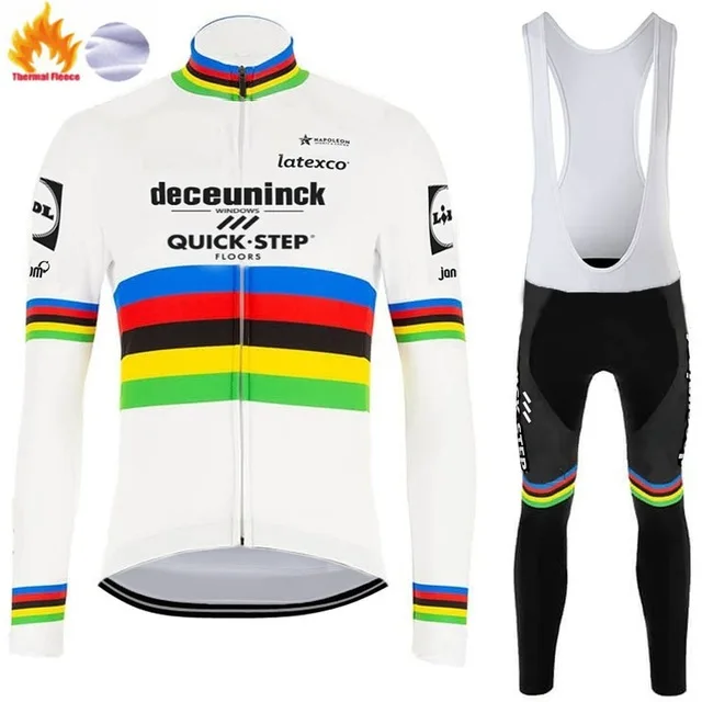 World Champion 2020 QUICK STEP Cycling Jersey Set Winter Cycling Clothing Road Bike Shirt Suit Bicycle Pants MTB Maillot Culotte
World Champion 2020 QUICK STEP Cycling Jersey Set Winter Cycling Clothing Road Bike Shirt Suit Bicycle Pants MTB Maillot Culotte
