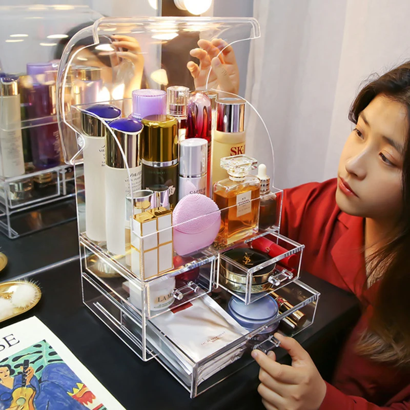 Transparent Cosmetic Storage Box Makeup Organizer Bathroom Accessories Lipstick Plastic Storage Rack Drawer Flip Large Capacity
Transparent Cosmetic Storage Box Makeup Organizer Bathroom Accessories Lipstick Plastic Storage Rack Drawer Flip Large Capacity