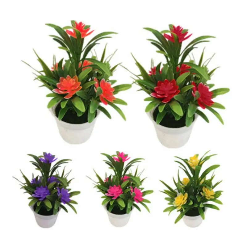Artificial Flowers Plants With Pot Simulation Fake Flower Bouquet Table Bonsai European Outdoor Office Party Home Decoration
Artificial Flowers Plants With Pot Simulation Fake Flower Bouquet Table Bonsai European Outdoor Office Party Home Decoration