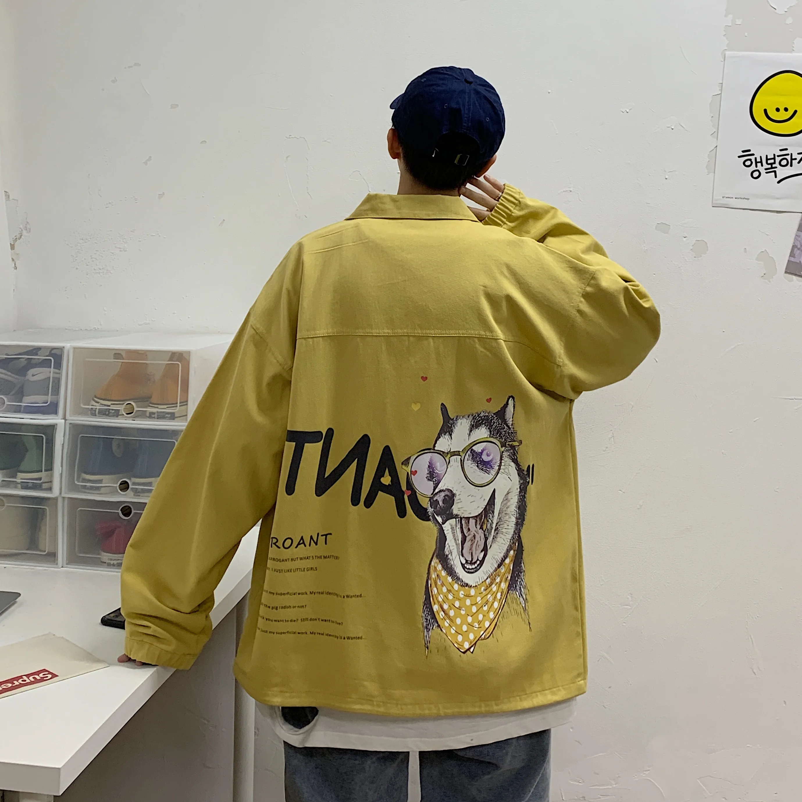 Jacket Men's 2021 Spring/Summer High Quality Casual Printed Jacket Korean Trend Thin Loose Large Size Fat Top
Jacket Men's 2021 Spring/Summer High Quality Casual Printed Jacket Korean Trend Thin Loose Large Size Fat Top