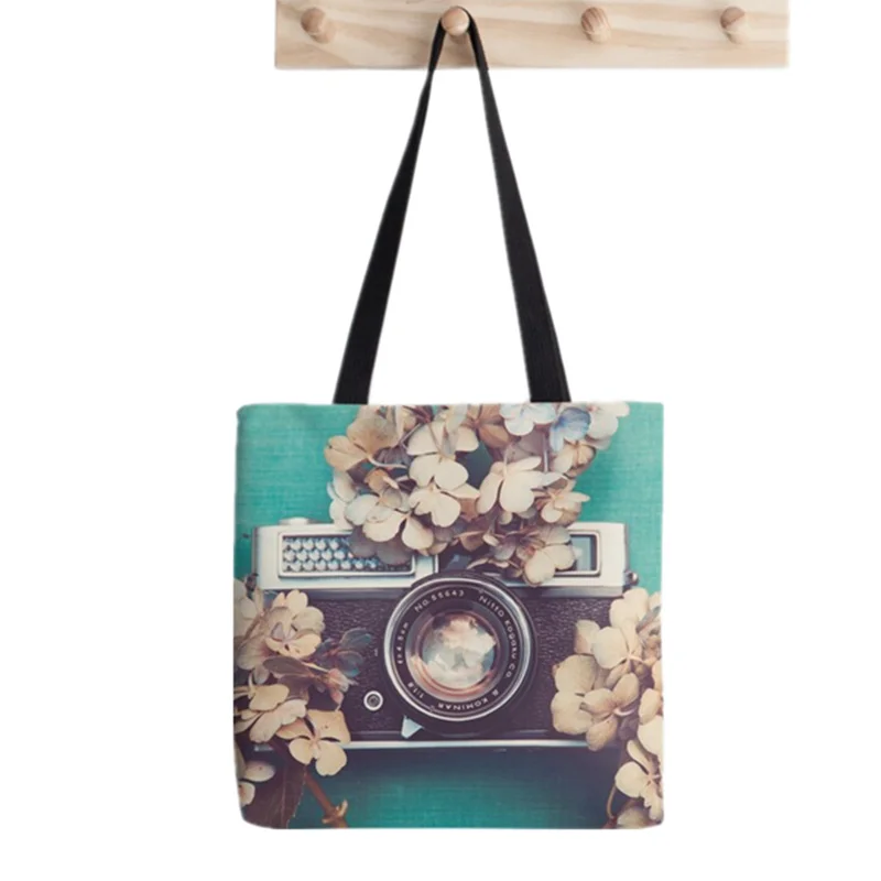 Women Shopper bag Camera Hydrangea Printed Kawaii Bag Harajuku Shopping Canvas Shopper Bag girl handbag Tote Shoulder Lady Bag
Women Shopper bag Camera Hydrangea Printed Kawaii Bag Harajuku Shopping Canvas Shopper Bag girl handbag Tote Shoulder Lady Bag