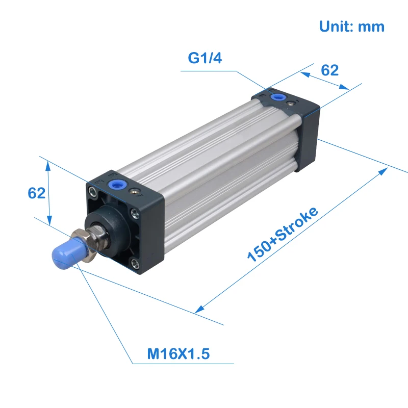 SU50 Series Air Cylinders Double Acting Single Rod pneumatic cylinder price SU series cylinder SU50X100 SU50X150 SU50X300
SU50 Series Air Cylinders Double Acting Single Rod pneumatic cylinder price SU series cylinder SU50X100 SU50X150 SU50X300