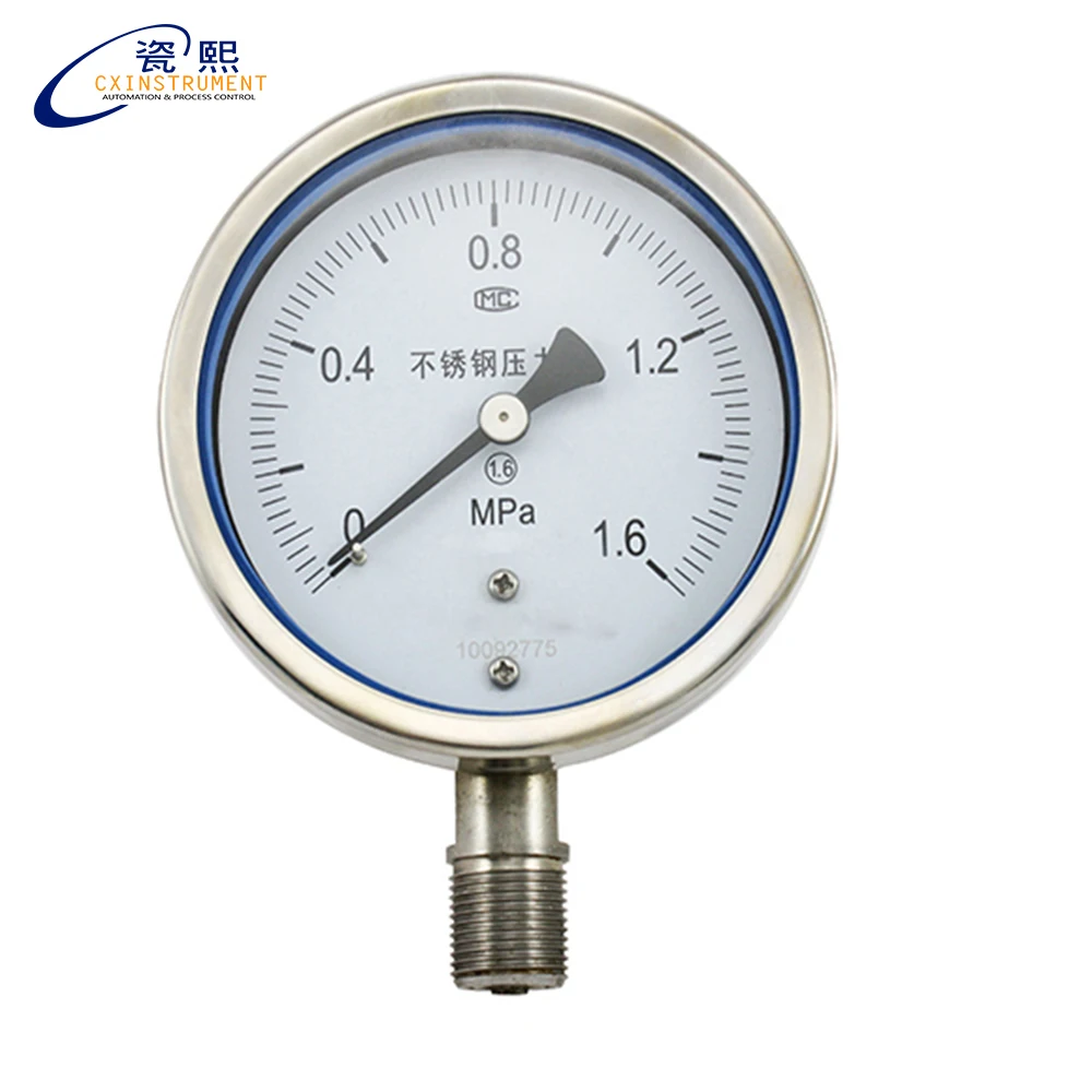 The high accuracy Radial Installation 0~60Mpa Measuring Range and Stainless Steel Material CO2 Pressure Gauge
The high accuracy Radial Installation 0~60Mpa Measuring Range and Stainless Steel Material CO2 Pressure Gauge