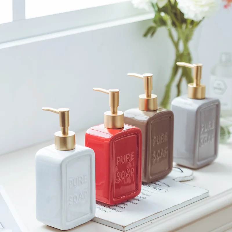 475ml Ceramics Emulsion Bottle Bathroom Liquid Soap Dispenser Pump Bottle Home Decoration Bathroom Accessories
475ml Ceramics Emulsion Bottle Bathroom Liquid Soap Dispenser Pump Bottle Home Decoration Bathroom Accessories