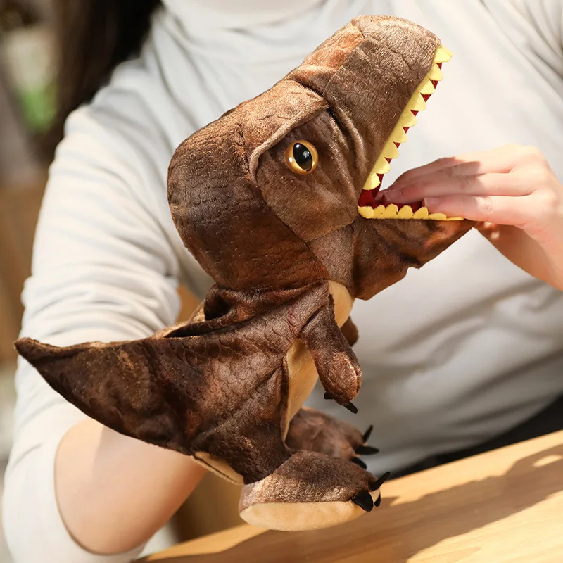 Hot 1PC creative plush simulation dinosaur hand puppet dolls soft animal toys children boy birthday gifts | Игрушки и хобби
