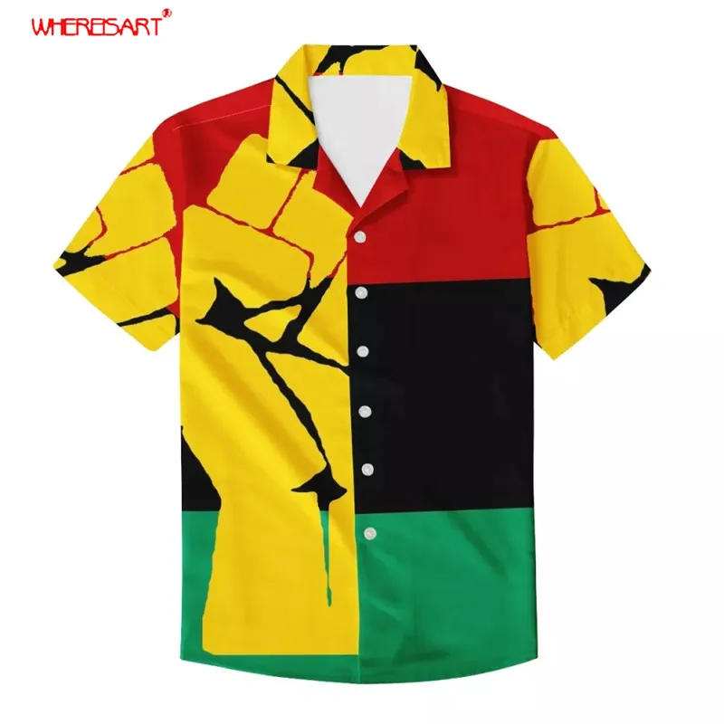 WHEREISTAR The Black Liberation Flag Pattern Plus Size Men Clothing Casual Beach Shirts for Man Summer Short Sleeve T shirt 2021
WHEREISTAR The Black Liberation Flag Pattern Plus Size Men Clothing Casual Beach Shirts for Man Summer Short Sleeve T shirt 2021
