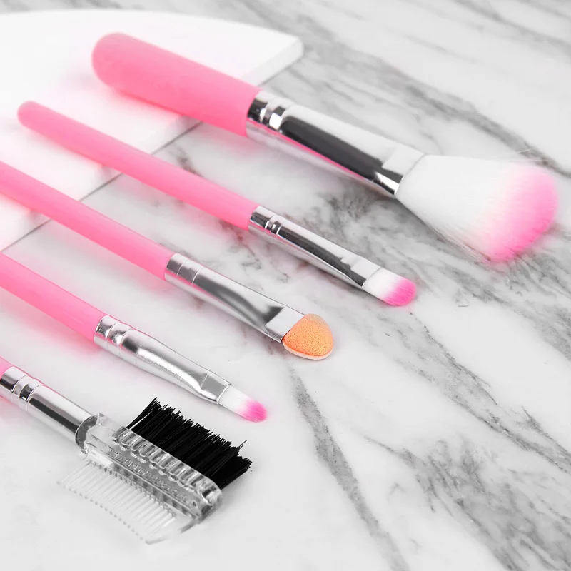 Man-made fiber hair plastic handle makeup brush set mixed eyelash highlight eye shadow liquid foundation cosmetic tool 5pcs
Man-made fiber hair plastic handle makeup brush set mixed eyelash highlight eye shadow liquid foundation cosmetic tool 5pcs