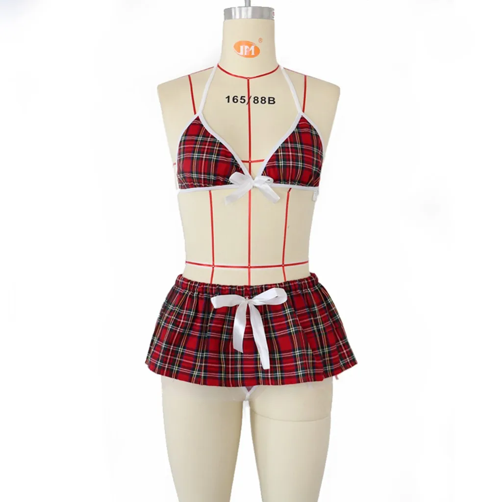 3PC Women Bra Set Women Sexy Bralette Lingerie Female Underwear Bow Underwear Pajamas Lingerie Uniform Mini Skirt + Thong Set
3PC Women Bra Set Women Sexy Bralette Lingerie Female Underwear Bow Underwear Pajamas Lingerie Uniform Mini Skirt + Thong Set