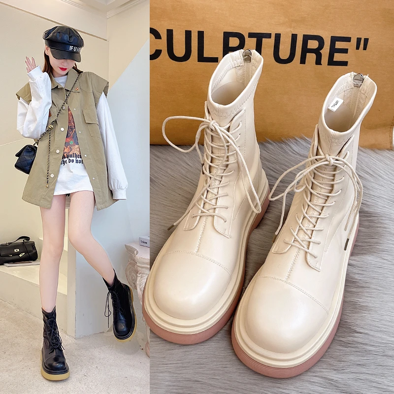 Женские ботильоны 2021, весенние мотоциклетные ботинки, обувь на толстом каблуке и платформе, женские модные ботинки без застежки с круглым н...
Женские ботильоны 2021, весенние мотоциклетные ботинки, обувь на толстом каблуке и платформе, женские модные ботинки без застежки с круглым н...