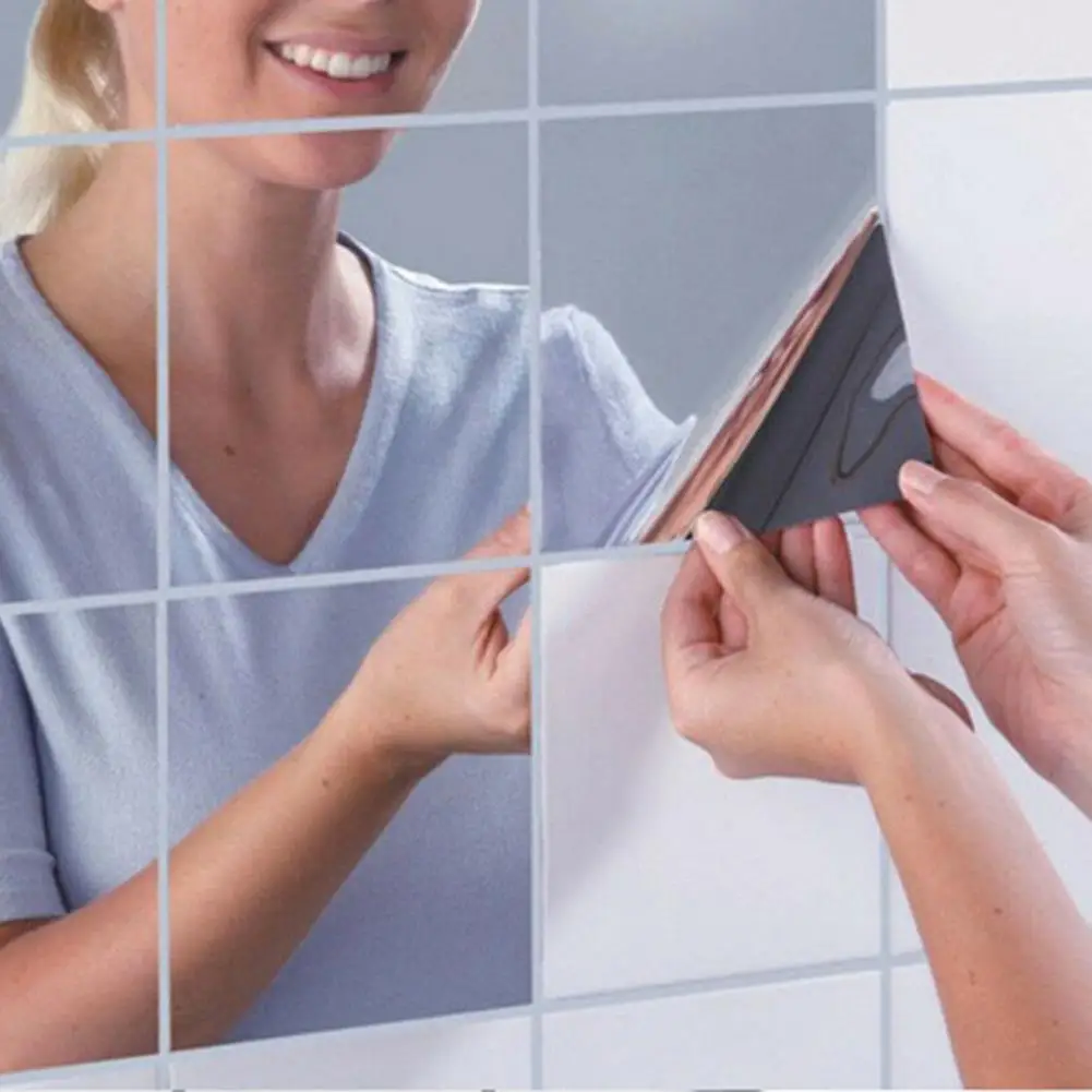 Wall Sticker No Glue Mirror Stickers Window Glass 9Pcs Self-Adhesive Waterproof Mirror Surface Wall Sticker Home Bathroom Decal
Wall Sticker No Glue Mirror Stickers Window Glass 9Pcs Self-Adhesive Waterproof Mirror Surface Wall Sticker Home Bathroom Decal