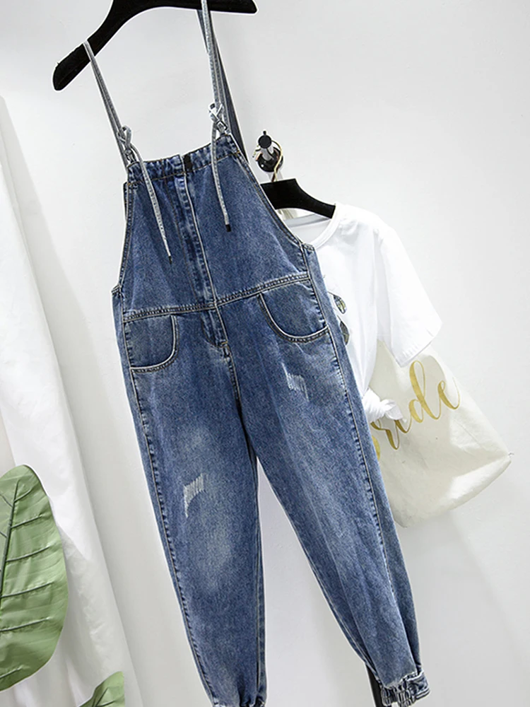 JVCAKE 2021 Spring Plus Size Women'S Fat Sister Fashion Slimming All Match Denim Overalls Light Blue With Pockets
JVCAKE 2021 Spring Plus Size Women'S Fat Sister Fashion Slimming All Match Denim Overalls Light Blue With Pockets