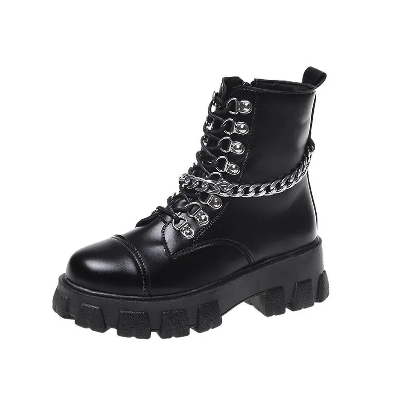 Gothic Style Platform Shoes Women Fashion Ankle Boots for Women 2022 Spring Chunky Boots Female Women Shoes Woman Black Chain 39
Gothic Style Platform Shoes Women Fashion Ankle Boots for Women 2022 Spring Chunky Boots Female Women Shoes Woman Black Chain 39