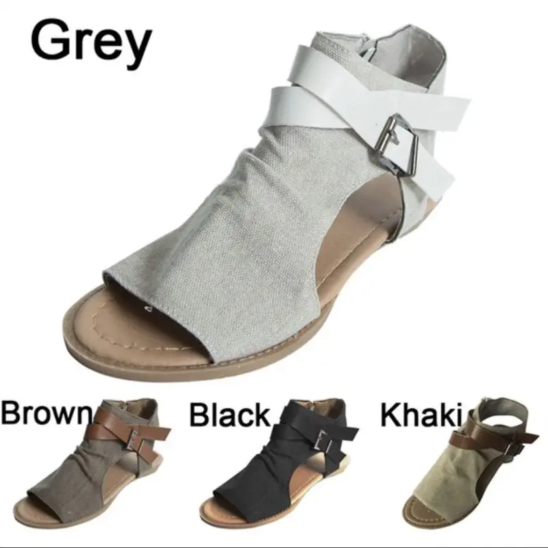2021 Women Summer Sandals Canvas Peep Toe Shoes Open Toe Lace-up Flats Beach Rome Retro Ladies Casual Flip Flops
2021 Women Summer Sandals Canvas Peep Toe Shoes Open Toe Lace-up Flats Beach Rome Retro Ladies Casual Flip Flops