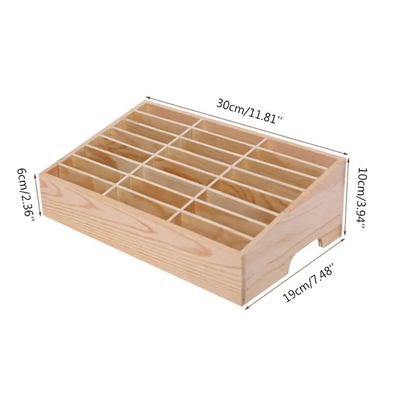 24 Cells Multifunctional Wooden Storage Box Mobile Phone Repair Tool Organizer T8WE
24 Cells Multifunctional Wooden Storage Box Mobile Phone Repair Tool Organizer T8WE