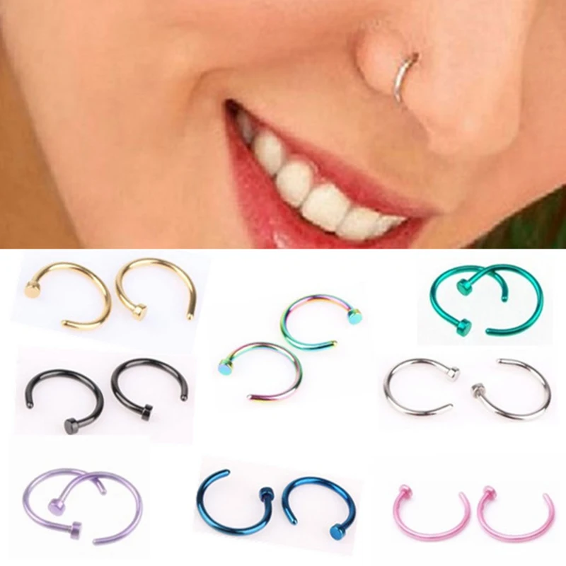 1pcs Punk U Shaped Fake Nose Ring Hoop Septum C Clip Lip Rings Stainless Steel Nose Piercing Pircing Body 6/8/10mm Jewelry
1pcs Punk U Shaped Fake Nose Ring Hoop Septum C Clip Lip Rings Stainless Steel Nose Piercing Pircing Body 6/8/10mm Jewelry