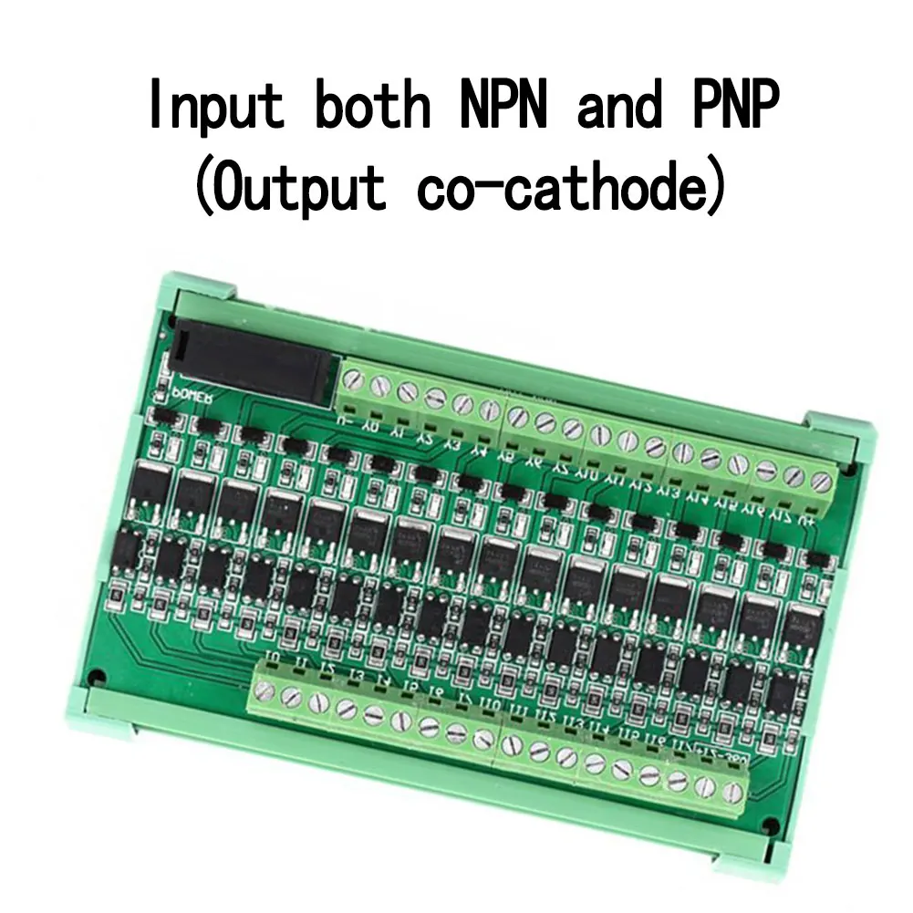16 Channel PLC Amplifier Board Photoelectric Isolation Relay Module Input NPN Output NPN DC 12-36V Programmable Logic Controller
16 Channel PLC Amplifier Board Photoelectric Isolation Relay Module Input NPN Output NPN DC 12-36V Programmable Logic Controller
