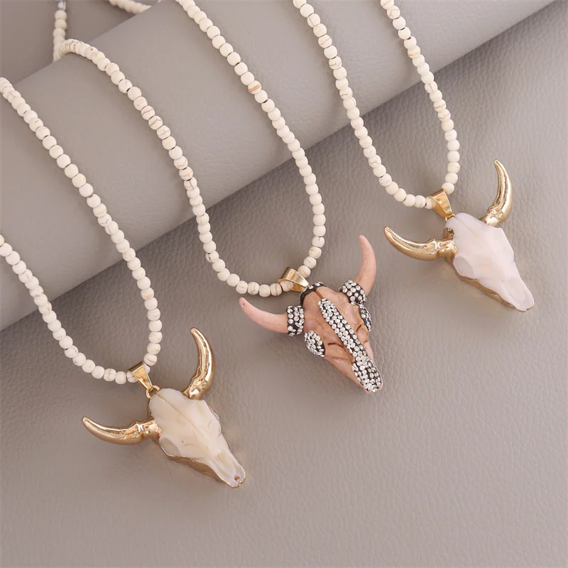 New bohemian bull head necklace female personality exaggerated fashion bull head earrings wedding jewelry wholesale
New bohemian bull head necklace female personality exaggerated fashion bull head earrings wedding jewelry wholesale
