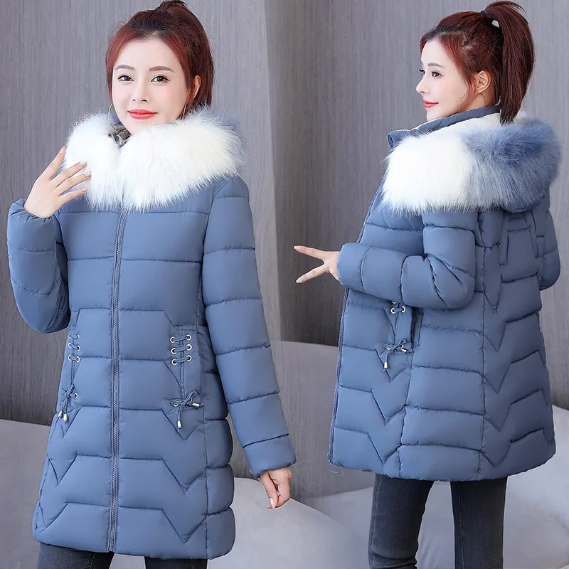 Mid-Length plus Size Cotton Jacket Winter Fashionable down Cotton-Padded Jacket Women's Coat
Mid-Length plus Size Cotton Jacket Winter Fashionable down Cotton-Padded Jacket Women's Coat